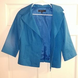 Anne Klein Size 4 Teal Blazer/Jacket